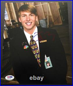 Jack Mcbrayer Signed 8x10 Photo Autograph Psa Dna Coa 30 Rock