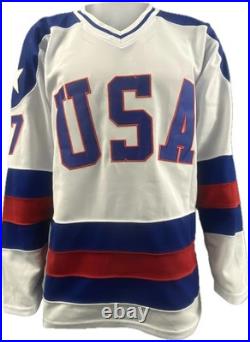 Jack O'Callahan SIGNED USA Hockey Miracle on Ice 1980 Official White Hockey Jers