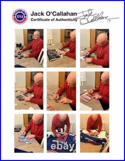 Jack O'Callahan SIGNED USA Hockey Miracle on Ice 1980 Official White Hockey Jers