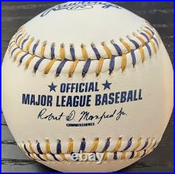 Jacob Misiorowski Autographed OMLB Milwaukee Brewers Logo Baseball PROVA COA