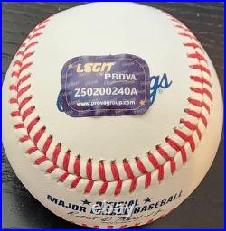 Jacob Misiorowski Brewers Phenom Autographed Rawlings OMLB Baseball PROVA COA