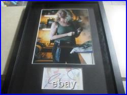 Jaime Lee Curtis Halloween Signed/autographed 11x14 Matte Cut Framed Jsa Cert