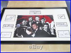 James Bond 007 Originally Signed Framed Display Uacc Rd 284 Aftal Rd 36