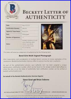 James Bond Girl multi-signed 11x14 Photo 11 Autographs & Inscriptions BAS COA