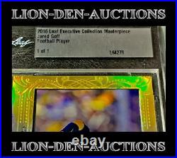 Jared Goff 2016 Leaf Executive Collection Masterpiece XRC 1/1 FIRST 1/1 EVER