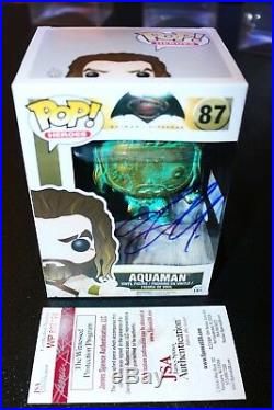 Jason Momoa Signed Autographed Funko Pop PATINA Aquaman Justice League JSA PSA