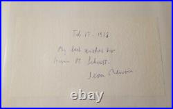 Jean Renoir Signed PSA DNA Autograph Cut Auto Movie Director Rules of the Game