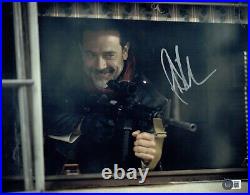 Jeffrey Dean Morgan signed autograph auto 11x14 Walking Dead Photo BAS Certified