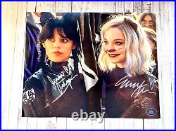 Jenna Ortega & Emma Myers (Wednesday) Signed 8x10 Original Autographs withCOA