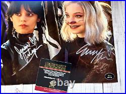 Jenna Ortega & Emma Myers (Wednesday) Signed 8x10 Original Autographs withCOA