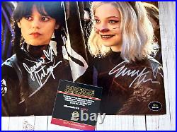 Jenna Ortega & Emma Myers (Wednesday) Signed 8x10 Original Autographs withCOA