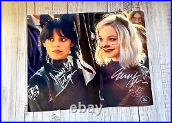 Jenna Ortega & Emma Myers (Wednesday) Signed 8x10 Original Autographs withCOA