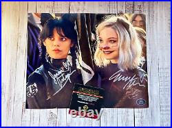 Jenna Ortega & Emma Myers (Wednesday) Signed 8x10 Original Autographs withCOA