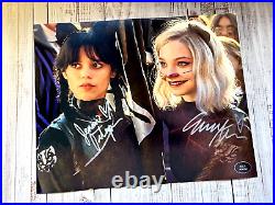 Jenna Ortega & Emma Myers (Wednesday) Signed 8x10 Original Autographs withCOA