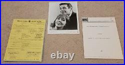 Jerry Stiller & Anne Mears Signed Contract 1968 Very Young Pre Seinfeld