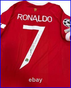Jersey Red CRISTIANO RONALDO Signed Autographed COA