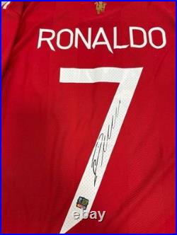 Jersey Red CRISTIANO RONALDO Signed Autographed COA