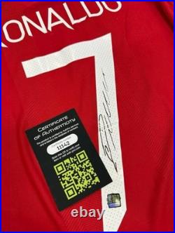Jersey Red CRISTIANO RONALDO Signed Autographed COA
