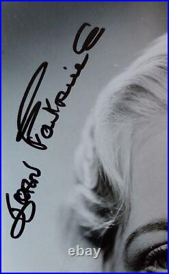 Joan Fontaine Signed Autograph Photo Genuine From Large Collection