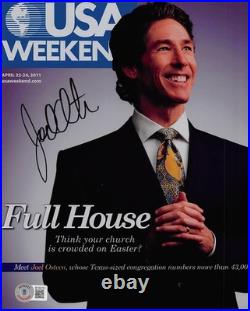 Joel Osteen Televangelist Authentic Signed 8x10 Photo Autographed BAS #BF88791