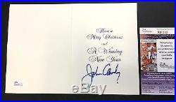 John Candy Autograph 1991 Toronto Argonauts Signed Christmas Card JSA