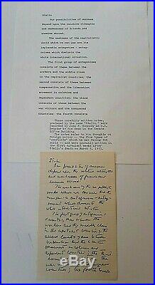 John F Kennedy Owned Handwritten 2 Pg Notes Thoughts On Stalin Not Signed C 1953