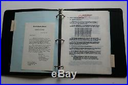 John F Kennedy Personally Owned & Used Senate Committee Notebook W Signed Letter