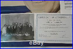 John F Kennedy Signed Large Campaign Poster With Photo Owned By Jfk With Coa