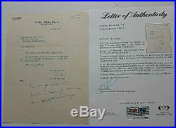 John F Kennedy Signed Letter W Handwritten Note To His Harvard Professor Psa Coa