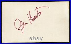 John Huston d1987 signed autograph Vintage 3x5 Actor The Maltese Falcon BAS Cert