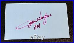 John Wayne Legendary Actor Vintage Signed Autograph 3x5 Index Card True Grit
