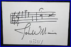 John Williams Star Wars Composer Musical Notation for CE3K (BAS Beckett) Signed