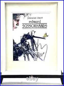 Johnny Depp Signed'edward Scissorhands' 11x8 Photo Authentic Autograph Framed