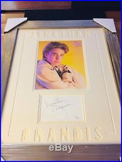 Jonathan Brandis Signed Autograph Cut Card Framed Teen Star Died Young JSA LOA
