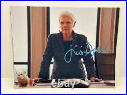 Judi Dench Bond 007 Signed Autographed Photo Authentic 8X10 COA