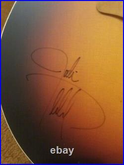 Justin Timberlake Christina Aguilera signed guitar PSA DNA Autograph Ovation