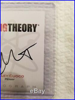 KALEY CUOCO The Big Bang Theory Seasons 1 & 2 Autograph Trading Card A3 Signed