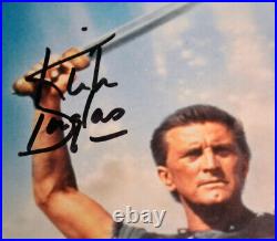 KIRK DOUGLAS Signed Color Autograph SPARTACUS, COA, UACC, FRAME, DVD, FREE SHIP