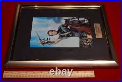 KIRK DOUGLAS Signed Color Autograph SPARTACUS, COA, UACC, FRAME, DVD, FREE SHIP