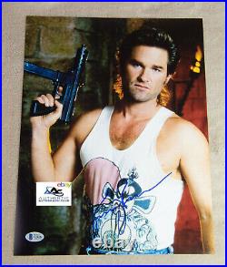 KURT RUSSELL AUTOGRAPH SIGNED 11x14 PHOTO BIG TROUBLE IN LITTE CHINA BECKETT BAS