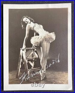 Karin Booth Hand Signed Autograph 4x5 Photo & 1948 Envelope The Unfinished Dance