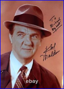 Karl Malden Signed Autograph 8 by 10 photo Genuine From Large Collection