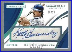 Keith Hernandez 2018 Immaculate Collection Immaculate Parchment Signatures 8/10