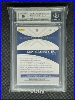 Ken Griffey Jr. 2015 Immaculate Shadowbox Material Sig /10 Bgs 9 Auto 10 9.5 Sub