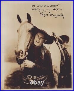 Ken Maynard Autographed Inscribed Photograph