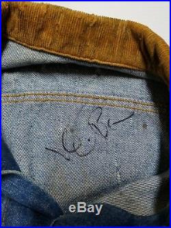 Kevin Bacon Signed Screen Work Jeans Jacket From Tremors Rare Movie History