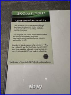 Kim Kardashian signed &x10 Noode Crop Autograph Dual COAs Champagne photo