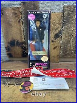 Kinky Friedman SIGNED 2006 12 in Why The Hell Not Talking Toy AUTOGRAPHed