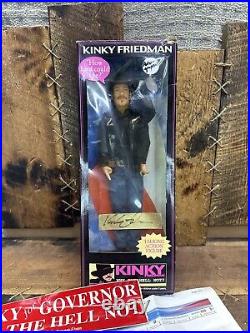 Kinky Friedman SIGNED 2006 12 in Why The Hell Not Talking Toy AUTOGRAPHed