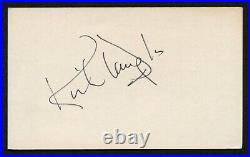 Kirk Douglas d2020 signed autograph Vintage 3x5 card Actor Champion BAS Cert